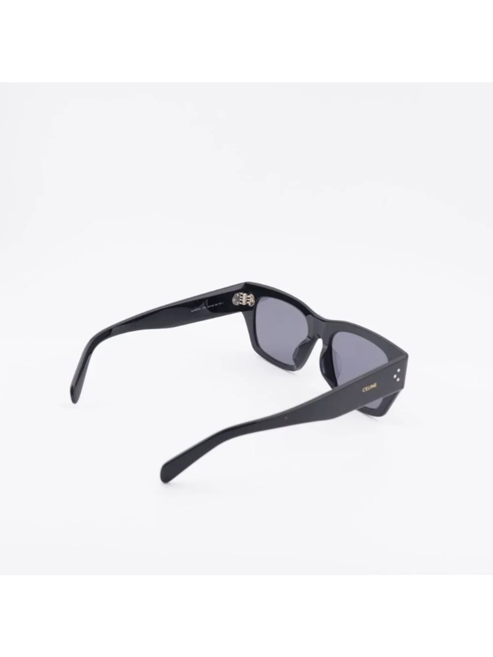 Celine CL40297U 01D Sunglasses Black Square Frame, Grey Polarized Lenses